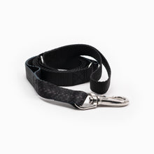 Load image into Gallery viewer, Black Snake Skin Design Kwik Belt & Leash System