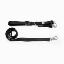 Load image into Gallery viewer, Black Snake Skin Design Kwik Belt & Leash System