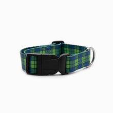 Load image into Gallery viewer, Blue & Green Plaid Standard Collar