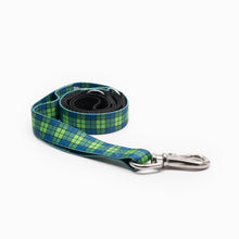 Load image into Gallery viewer, Blue & Green Plaid Kwik Belt & Leash System