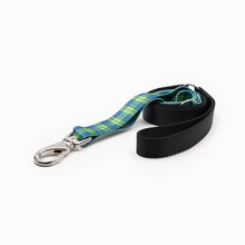 Load image into Gallery viewer, Blue & Green Plaid Kwik Belt & Leash System