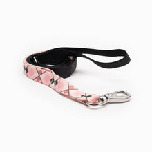 Load image into Gallery viewer, Pink Argyle Kwik Belt & Leash System