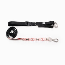 Load image into Gallery viewer, Pink Argyle Kwik Belt & Leash System