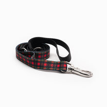 Load image into Gallery viewer, Red & Black Plaid K9 Kwik Belt & Leash System
