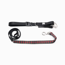 Load image into Gallery viewer, Red & Black Plaid K9 Kwik Belt & Leash System