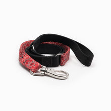 Load image into Gallery viewer, Red Bandana Design Kwik Belt & Leash System