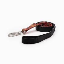 Load image into Gallery viewer, Red Paisley Design K9 Kwik Belt & Leash System