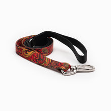 Load image into Gallery viewer, Red Paisley Design K9 Kwik Belt & Leash System