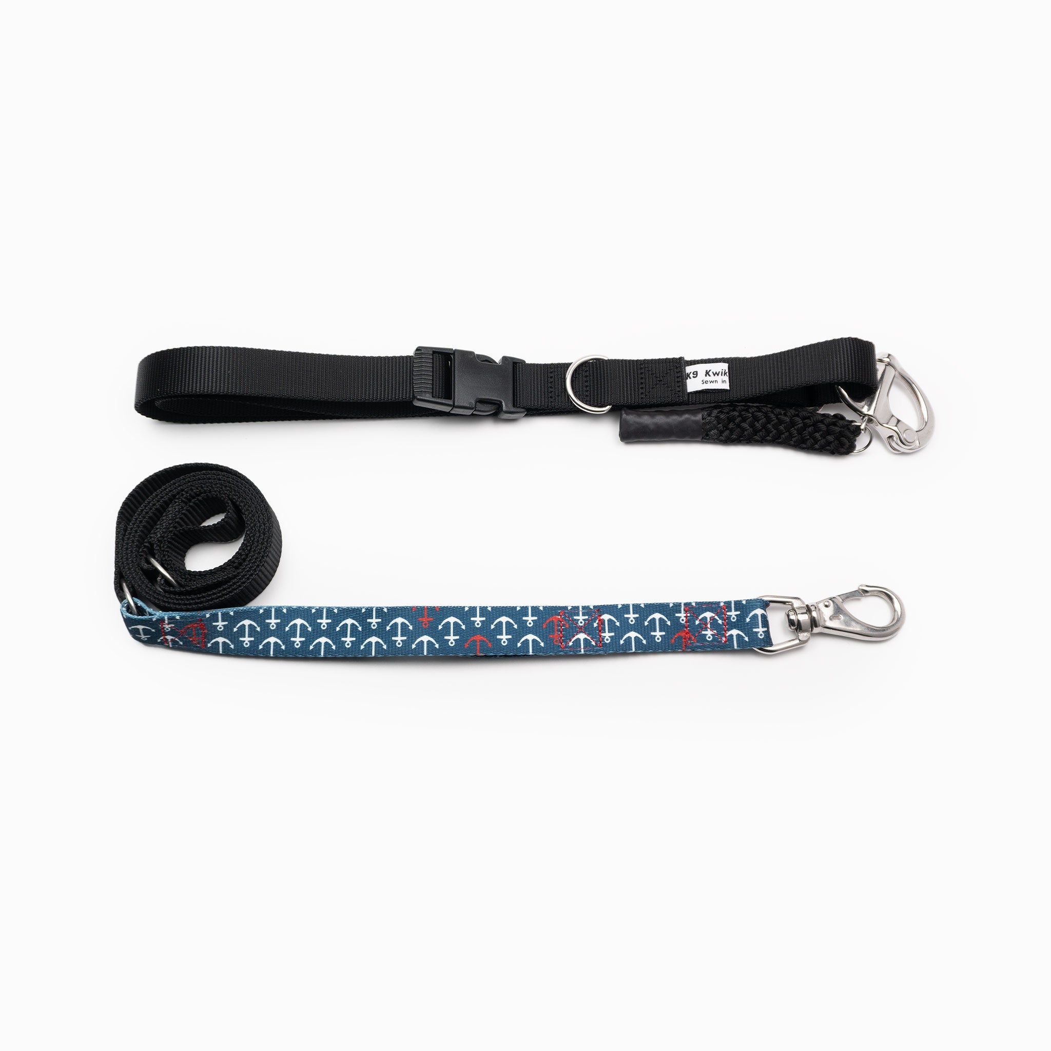 Anchor Pattern Kwik Belt & Leash System – K9 Kwik Release