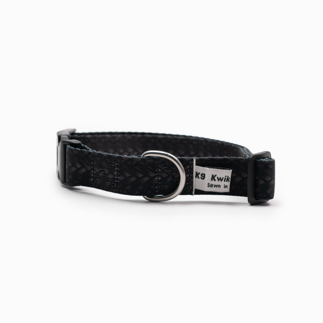 Black Snake Skin Design Standard Collar